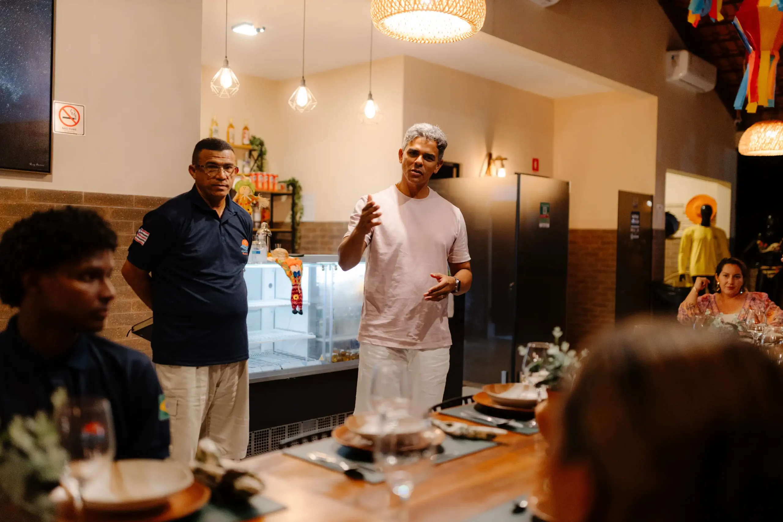 Restaurant table setting